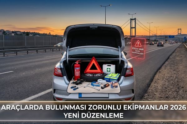 Araçlarda Bulunması Zorunlu Ekipmanlar 2026: Yeni Düzenleme Geldi! Eksik Malzemeye Ceza Var