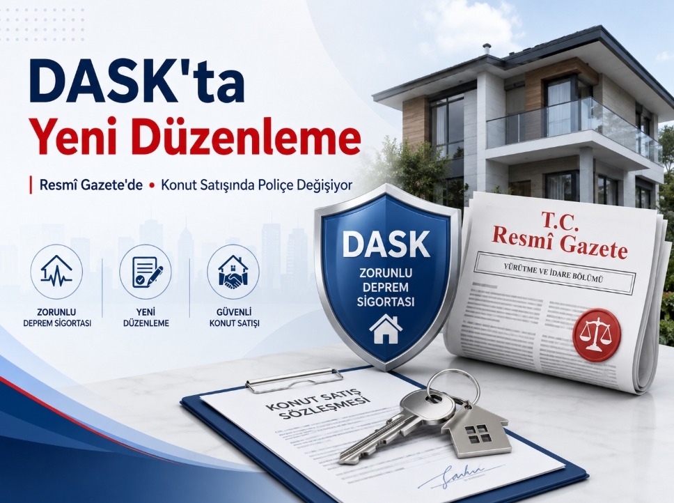 DASK'ta Yeni Düzenleme Resmî Gazete'de Konut Satışında Poliçe Değişiyor