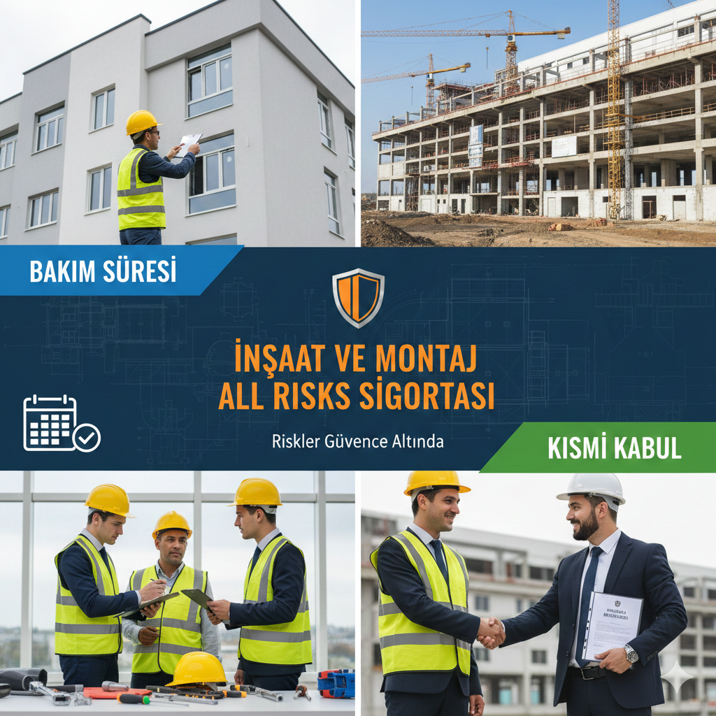 İnşaat ve Montaj All Risks Sigortası’nda Bakım Süresi ve Kısmi Kabul Nedir?
