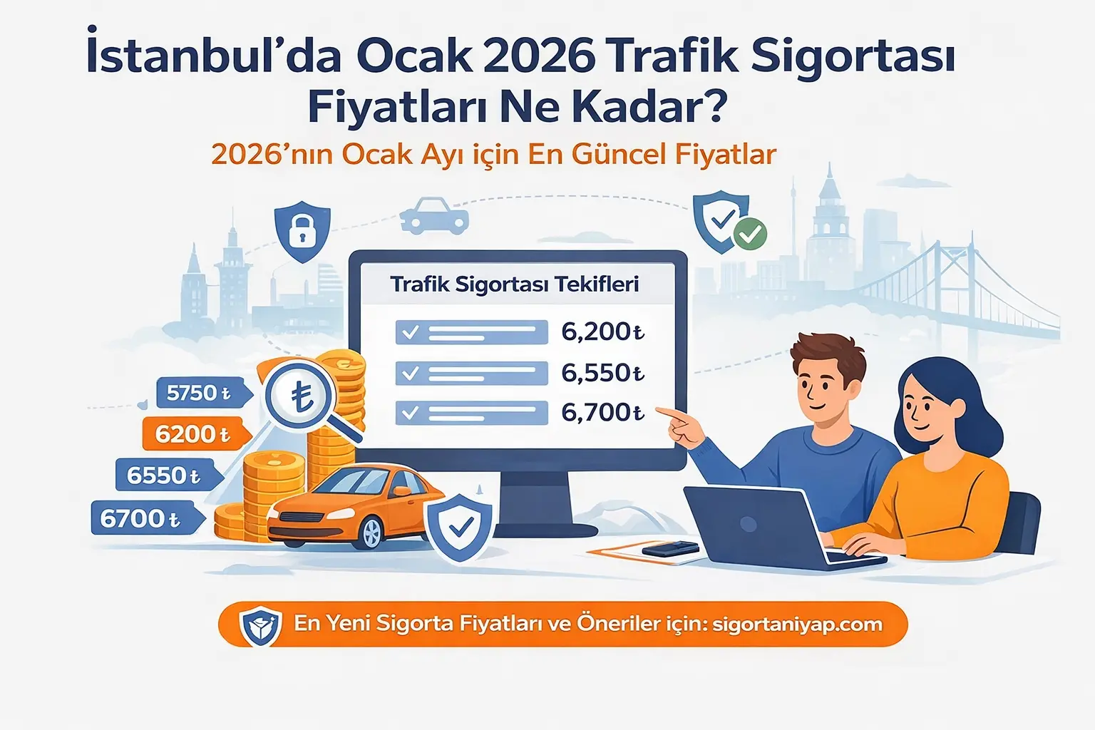 İstanbul’da Ocak 2026 Trafik Sigortası Fiyatları Ne Kadar?