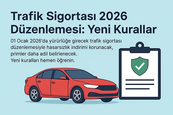 Trafik Sigortası 2026 Düzenlemesi: Yeni Kurallar